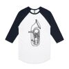 AS Colour - 3/4 Raglan Baseball Sleeve Tee Thumbnail