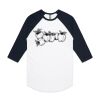 AS Colour - 3/4 Raglan Baseball Sleeve Tee Thumbnail