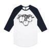 AS Colour - 3/4 Raglan Baseball Sleeve Tee Thumbnail