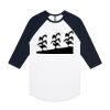 AS Colour - 3/4 Raglan Baseball Sleeve Tee Thumbnail