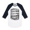 AS Colour - 3/4 Raglan Baseball Sleeve Tee Thumbnail