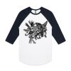 AS Colour - 3/4 Raglan Baseball Sleeve Tee Thumbnail