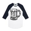 AS Colour - 3/4 Raglan Baseball Sleeve Tee Thumbnail