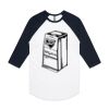 AS Colour - 3/4 Raglan Baseball Sleeve Tee Thumbnail