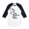 AS Colour - 3/4 Raglan Baseball Sleeve Tee Thumbnail