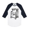 AS Colour - 3/4 Raglan Baseball Sleeve Tee Thumbnail