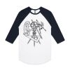 AS Colour - 3/4 Raglan Baseball Sleeve Tee Thumbnail