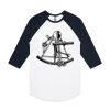 AS Colour - 3/4 Raglan Baseball Sleeve Tee Thumbnail