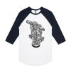 AS Colour - 3/4 Raglan Baseball Sleeve Tee Thumbnail