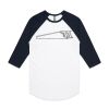 AS Colour - 3/4 Raglan Baseball Sleeve Tee Thumbnail