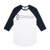 AS Colour - 3/4 Raglan Baseball Sleeve Tee Thumbnail