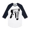 AS Colour - 3/4 Raglan Baseball Sleeve Tee Thumbnail