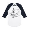 AS Colour - 3/4 Raglan Baseball Sleeve Tee Thumbnail
