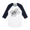 AS Colour - 3/4 Raglan Baseball Sleeve Tee Thumbnail