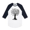 AS Colour - 3/4 Raglan Baseball Sleeve Tee Thumbnail