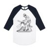 AS Colour - 3/4 Raglan Baseball Sleeve Tee Thumbnail
