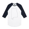 AS Colour - 3/4 Raglan Baseball Sleeve Tee Thumbnail
