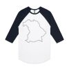 AS Colour - 3/4 Raglan Baseball Sleeve Tee Thumbnail