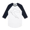 AS Colour - 3/4 Raglan Baseball Sleeve Tee Thumbnail
