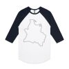 AS Colour - 3/4 Raglan Baseball Sleeve Tee Thumbnail