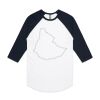 AS Colour - 3/4 Raglan Baseball Sleeve Tee Thumbnail