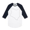 AS Colour - 3/4 Raglan Baseball Sleeve Tee Thumbnail