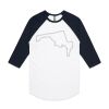 AS Colour - 3/4 Raglan Baseball Sleeve Tee Thumbnail