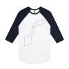 AS Colour - 3/4 Raglan Baseball Sleeve Tee Thumbnail