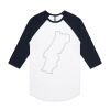 AS Colour - 3/4 Raglan Baseball Sleeve Tee Thumbnail