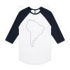 AS Colour - 3/4 Raglan Baseball Sleeve Tee Thumbnail