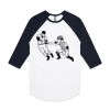 AS Colour - 3/4 Raglan Baseball Sleeve Tee Thumbnail