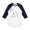 AS Colour - 3/4 Raglan Baseball Sleeve Tee Thumbnail