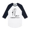 AS Colour - 3/4 Raglan Baseball Sleeve Tee Thumbnail