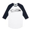 AS Colour - 3/4 Raglan Baseball Sleeve Tee Thumbnail