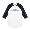 AS Colour - 3/4 Raglan Baseball Sleeve Tee Thumbnail