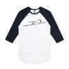 AS Colour - 3/4 Raglan Baseball Sleeve Tee Thumbnail