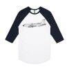 AS Colour - 3/4 Raglan Baseball Sleeve Tee Thumbnail