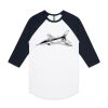AS Colour - 3/4 Raglan Baseball Sleeve Tee Thumbnail