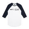 AS Colour - 3/4 Raglan Baseball Sleeve Tee Thumbnail