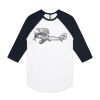AS Colour - 3/4 Raglan Baseball Sleeve Tee Thumbnail
