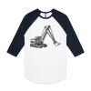 AS Colour - 3/4 Raglan Baseball Sleeve Tee Thumbnail