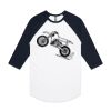 AS Colour - 3/4 Raglan Baseball Sleeve Tee Thumbnail