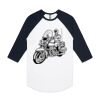 AS Colour - 3/4 Raglan Baseball Sleeve Tee Thumbnail