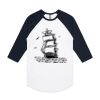 AS Colour - 3/4 Raglan Baseball Sleeve Tee Thumbnail