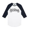 AS Colour - 3/4 Raglan Baseball Sleeve Tee Thumbnail