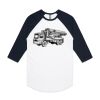 AS Colour - 3/4 Raglan Baseball Sleeve Tee Thumbnail