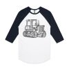 AS Colour - 3/4 Raglan Baseball Sleeve Tee Thumbnail