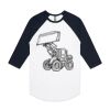 AS Colour - 3/4 Raglan Baseball Sleeve Tee Thumbnail