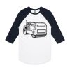 AS Colour - 3/4 Raglan Baseball Sleeve Tee Thumbnail