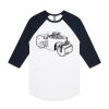 AS Colour - 3/4 Raglan Baseball Sleeve Tee Thumbnail